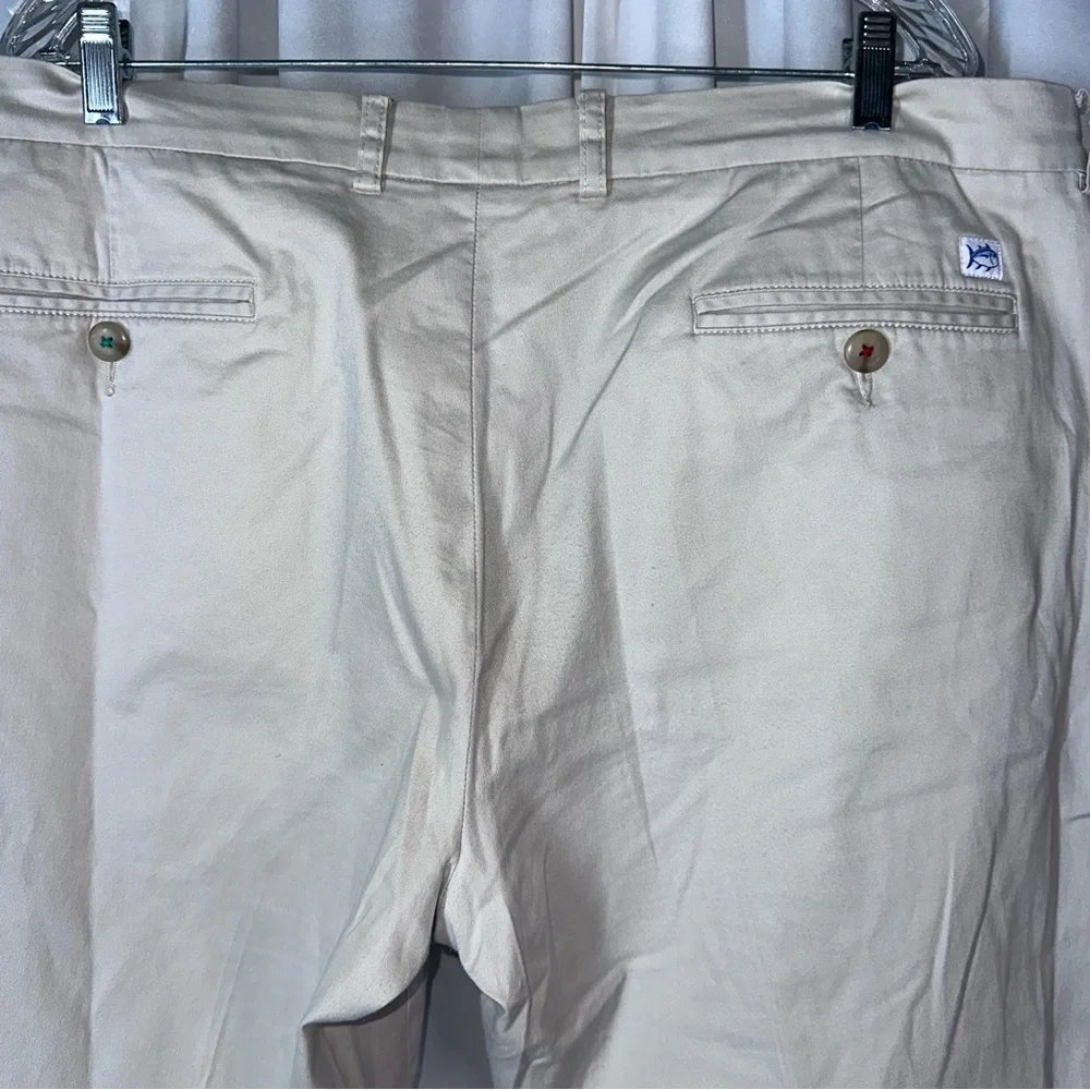 Southern‎ Tide Intercoastal Performance Pants 40x29 Beige 5 Pocket Stretch EUC